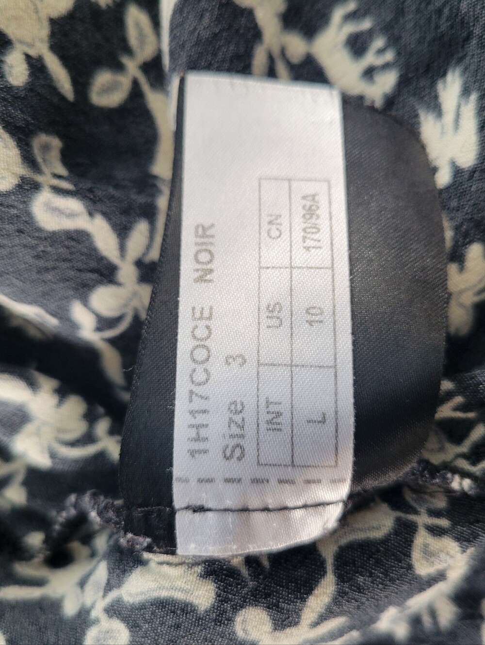 Ba&Sh Cocea A Line Mini Floral Dress Black White 3 or US 10 or L - Picture 13 of 14